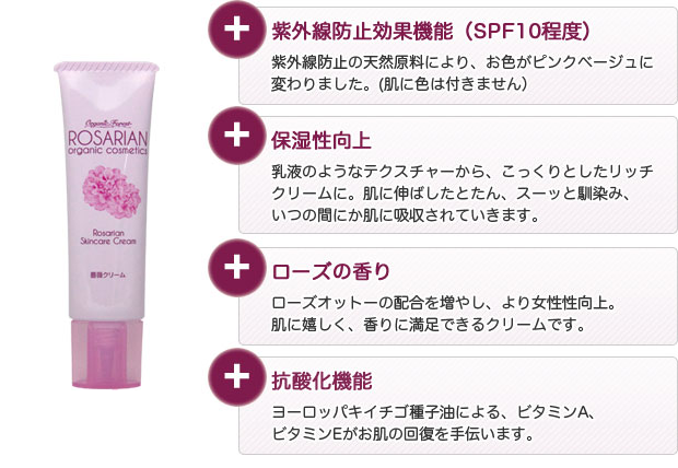 ロザリアン スキンケアクリームの注目成分